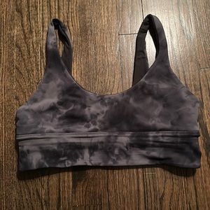 Lululemon align reversible bra (A-B cup) size 10 graphite gray/ diamond die gg